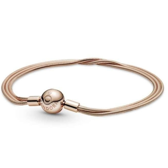 Authentic Pandora Moments Multi Snake Chain Bracelet - Picture 1 of 4